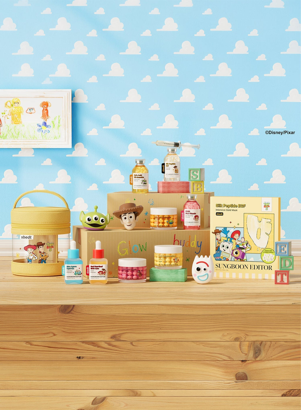 [Toy Story Edition] PDRN Pink Vitamin Glow Boosting Ampoule (+Random Sticker) (40ml)