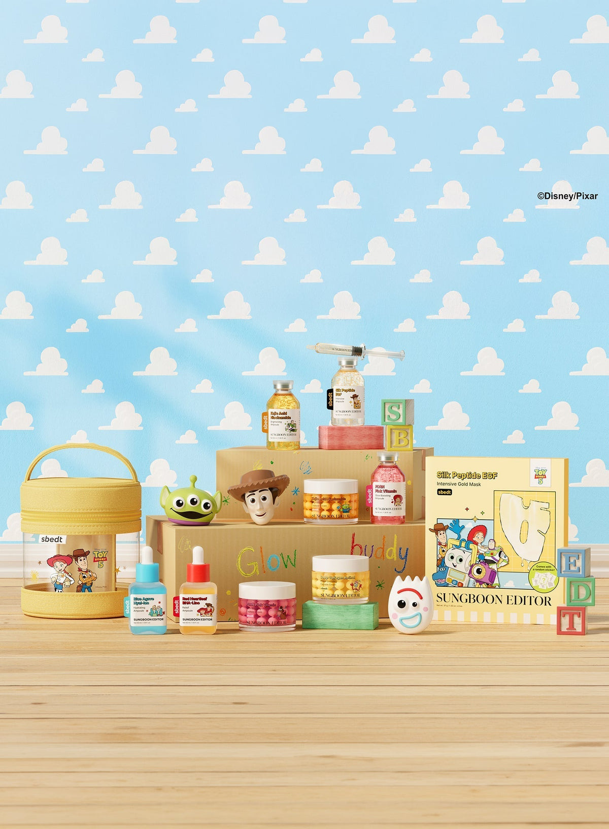 [Toy Story Edition] PDRN Pink Vitamin Glow Boosting Ampoule (+Random Sticker) (40ml)