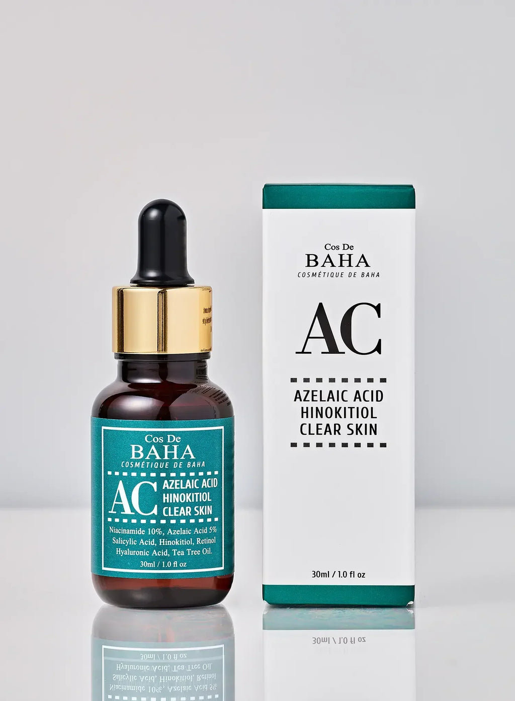 Niacinamide 10% Azelaic Acid 5% Retinol BHA Tea tree Clear Skin Serum 30ml (AC)