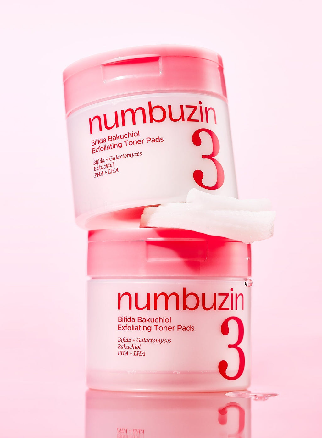 No.3 Bifida Bakuchiol Exfoliating Toner Pads (190 ml / 70 pads)