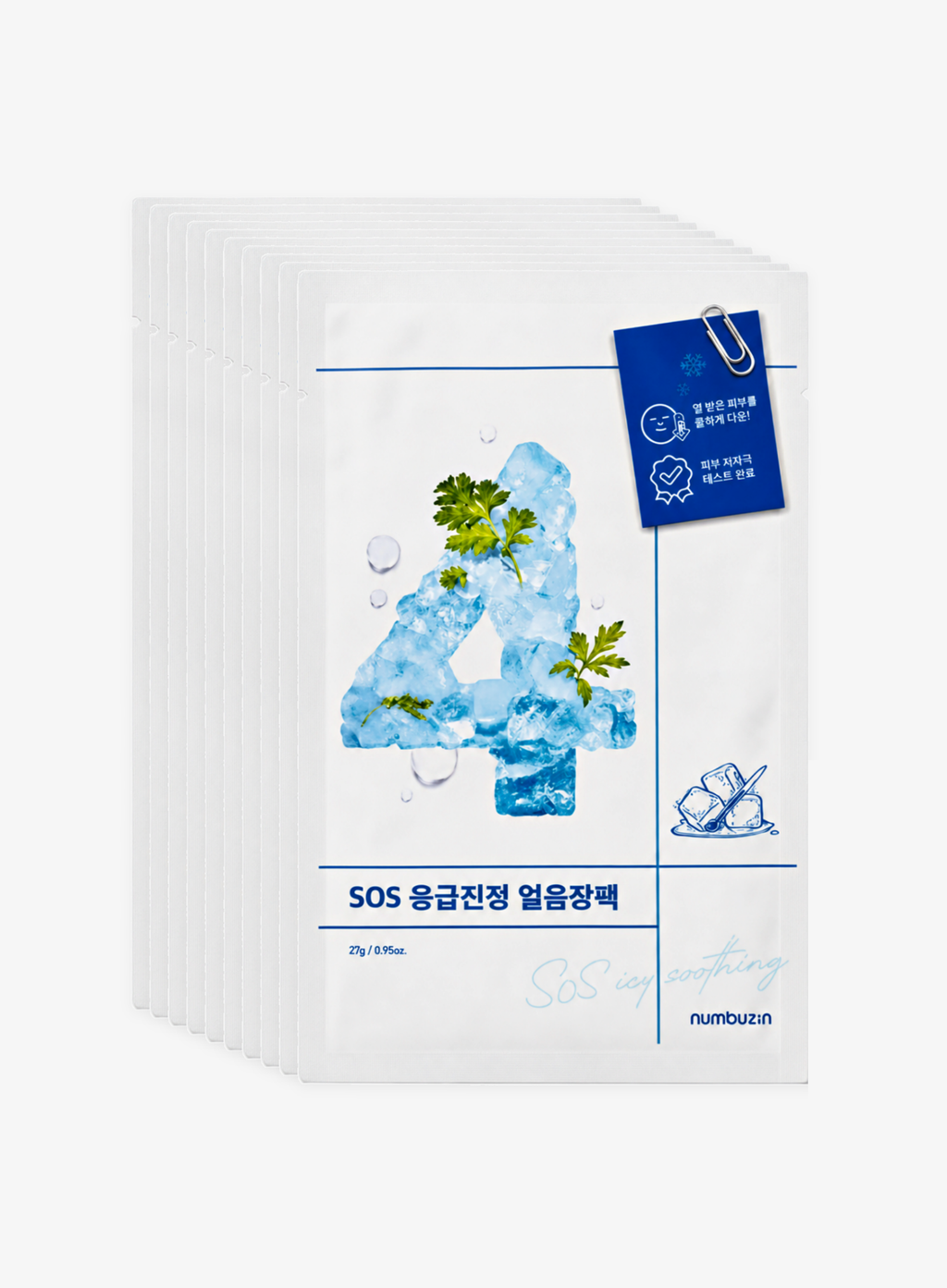 No.4 Icy Soothing Sheet Mask 10 Set (1ea / 27ml)*10ea
