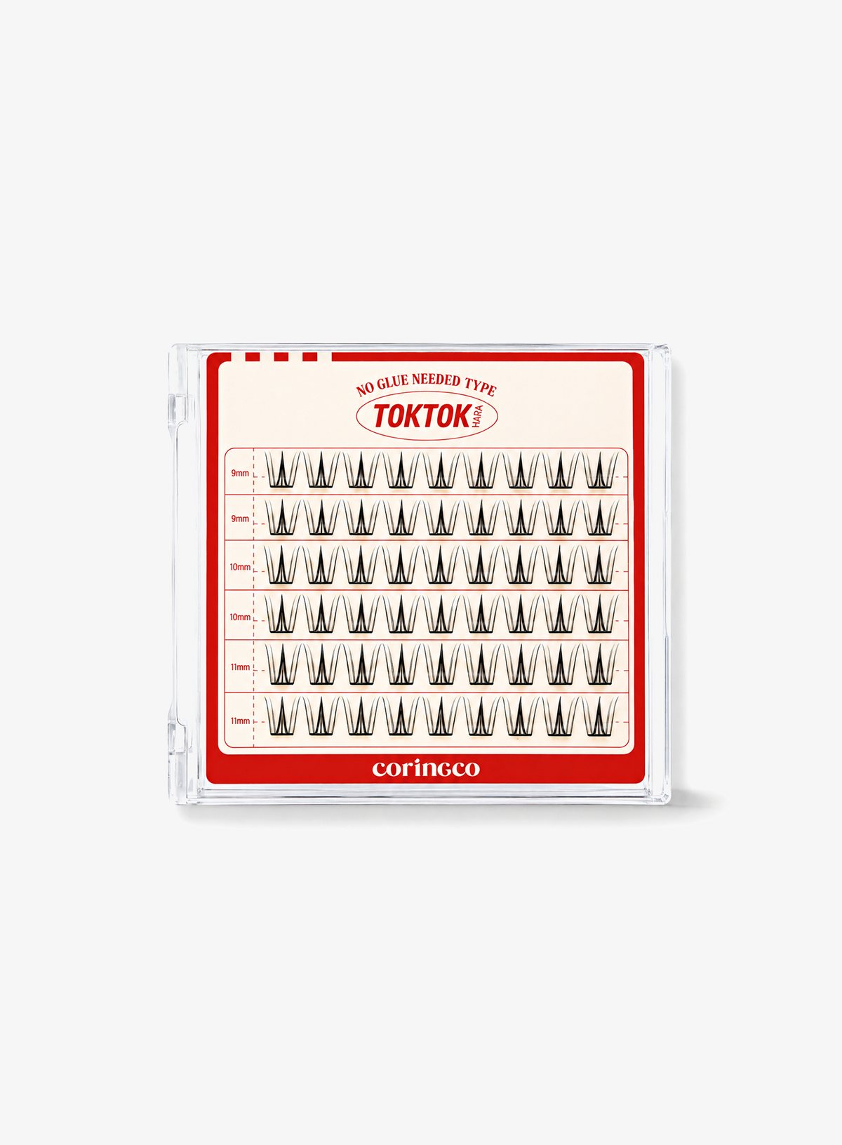 TOKTOKHARA No Glue Eyelash - Light (36pcs-90pcs)