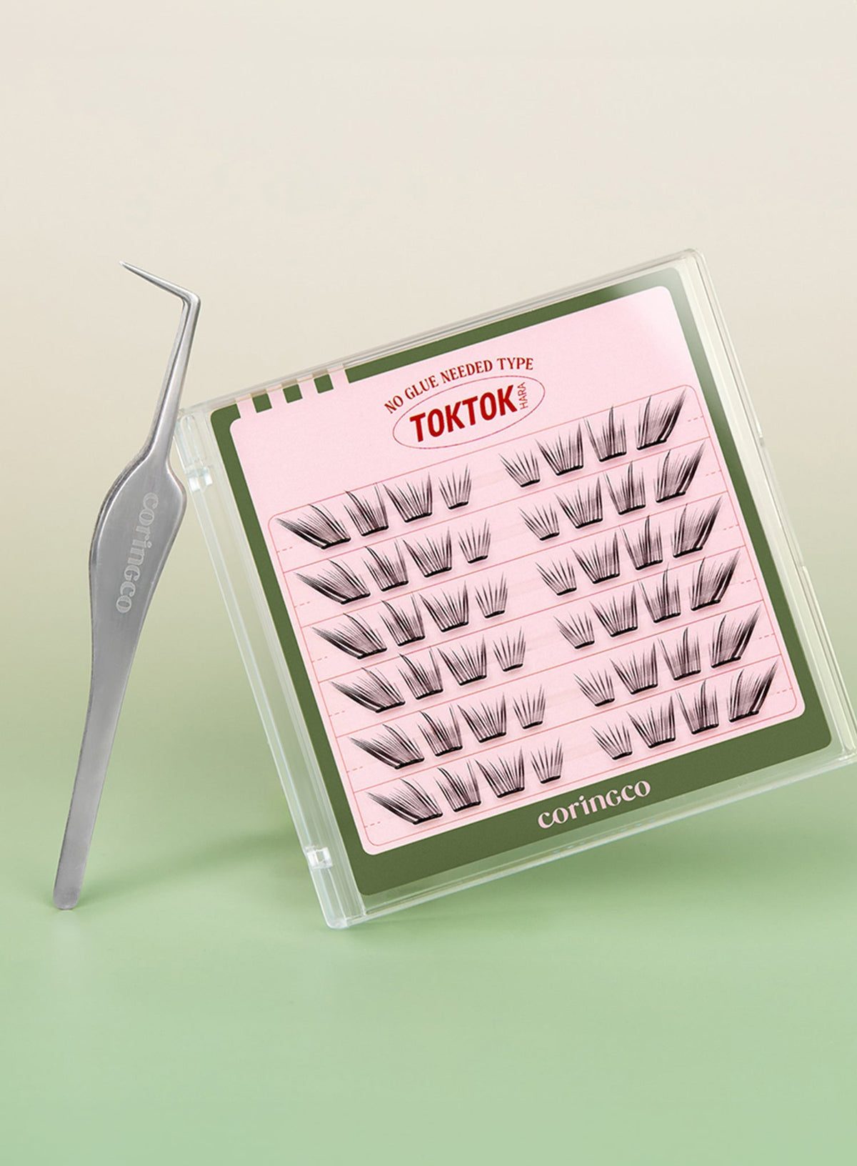 TOKTOKHARA No Glue Eyelash - Light (36pcs-90pcs)