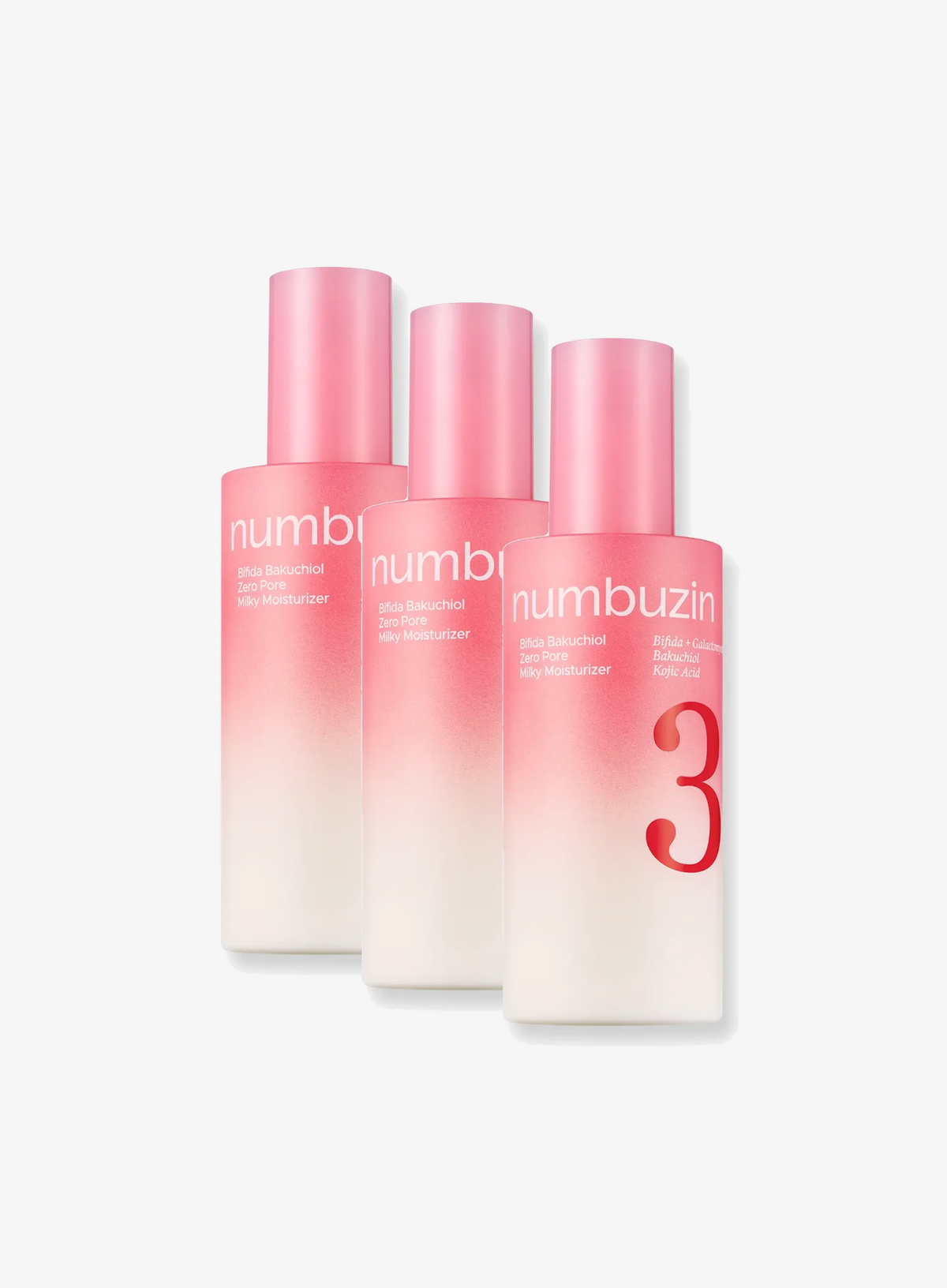 No.3 Bifida Bakuchiol Zero Pore Milky Moisturizer Trio Set (150ml*3ea)