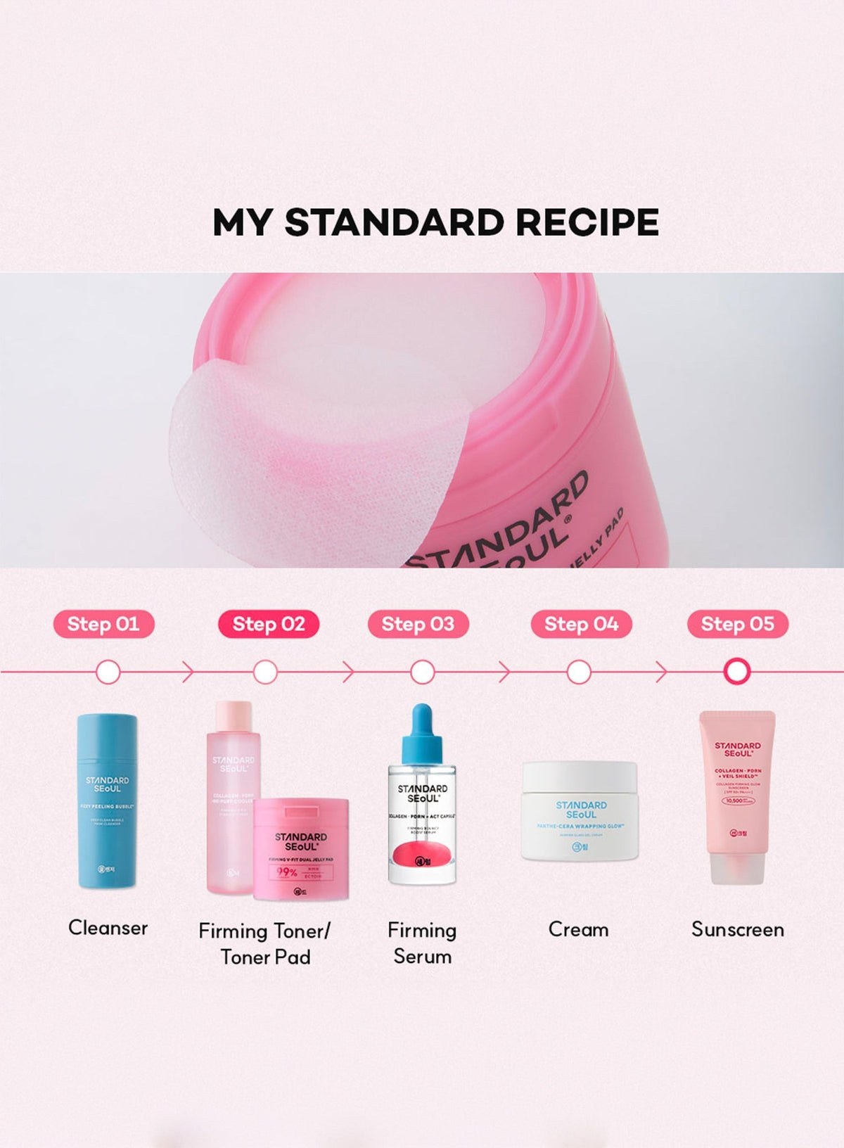 Firming V-Fit Dual Jelly Pad (190ml/60sheets)