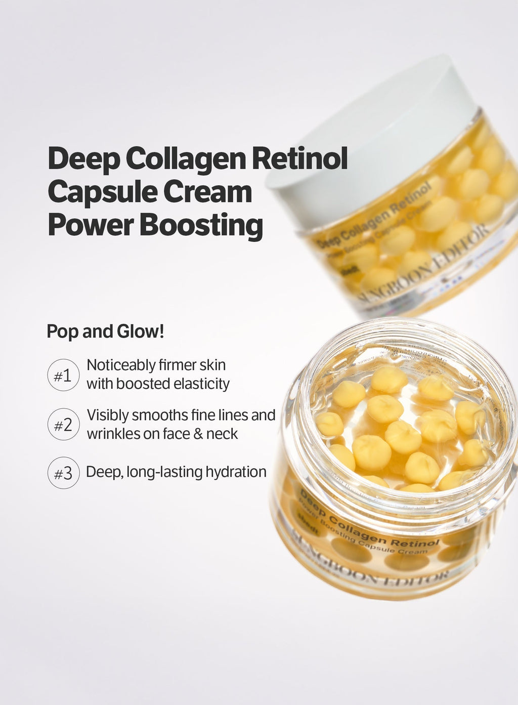 Deep Collagen Retinol Power Boosting Capsule Cream Trio Set (55g*3ea)