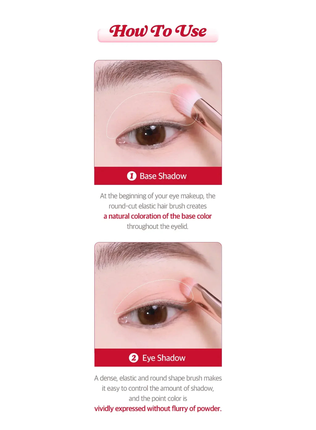 Pink Pocket Eye Brush Set