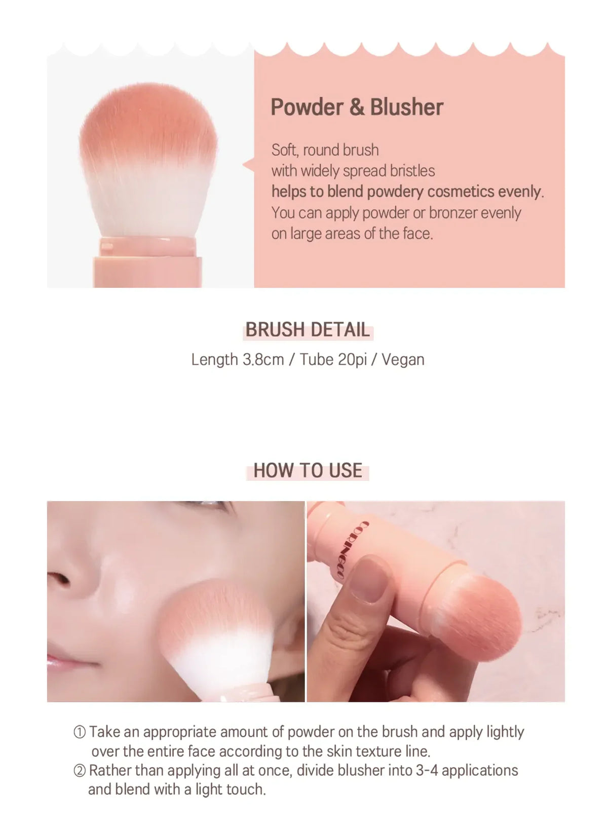 Cotton Candy Capsule Brush Set 4pcs (80g)