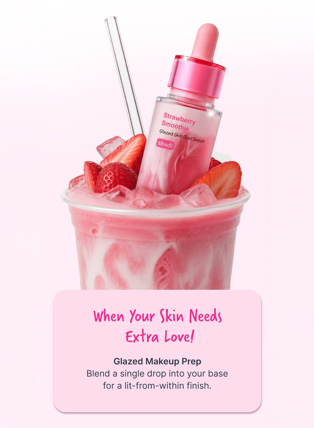 Strawberry Smoothie Glazed Skin Dual Serum (30ml)