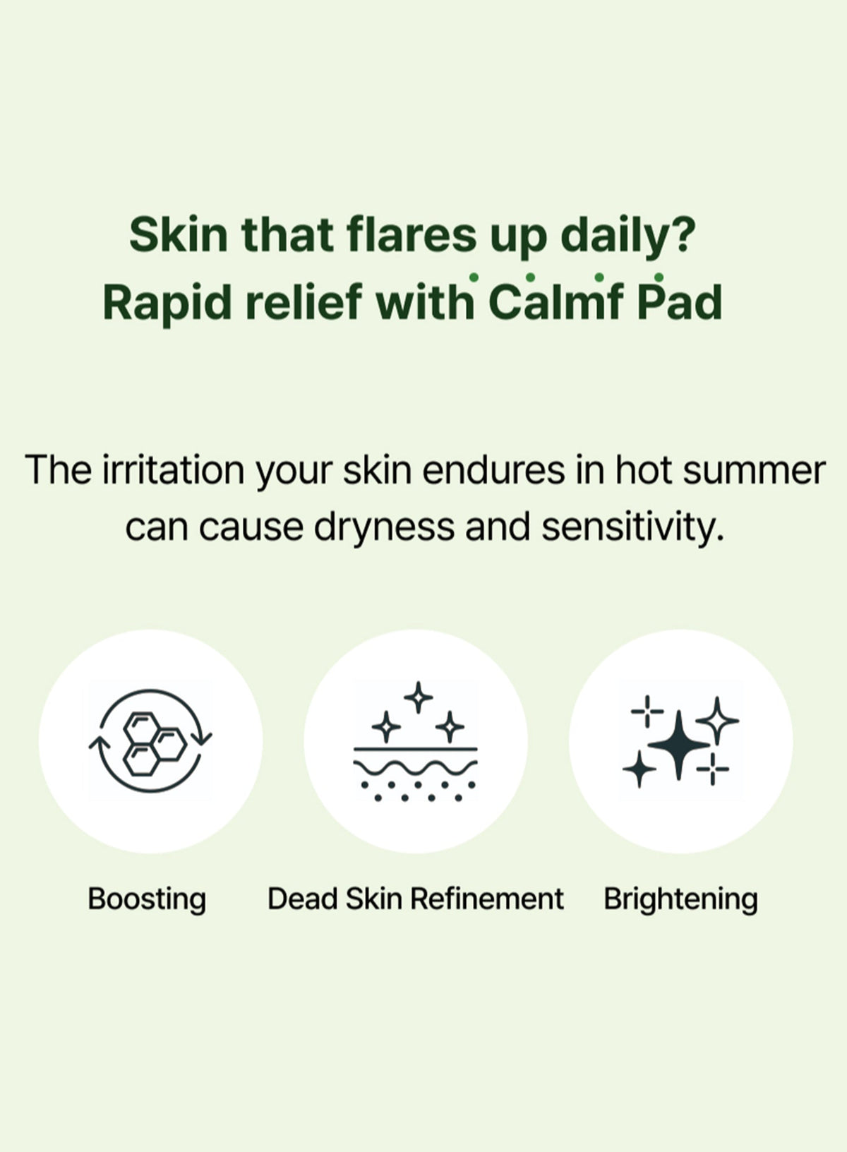 Green Tangerine Fluid Calming Pad (130ml/70ea)