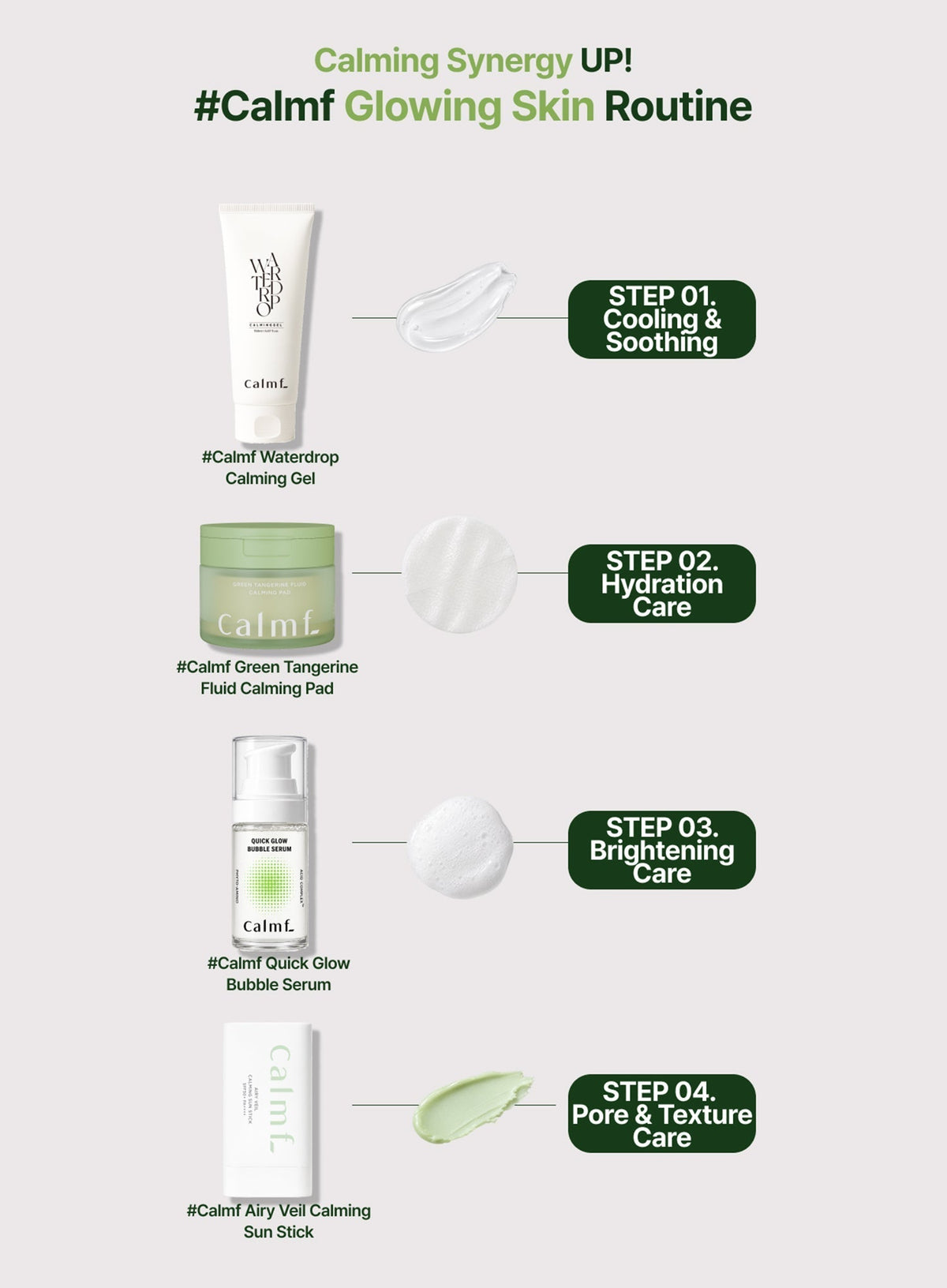 Green Tangerine Fluid Calming Pad (130ml/70ea)