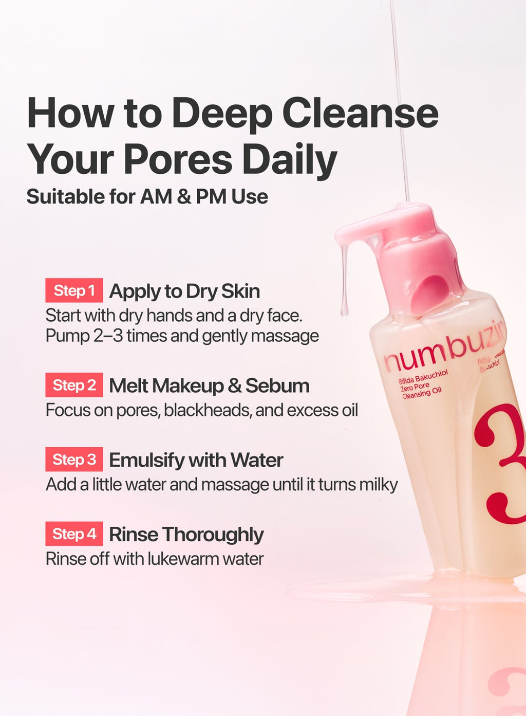 No.3 Bifida Bakuchiol Zero Pore Cleansing Oil (200ml)