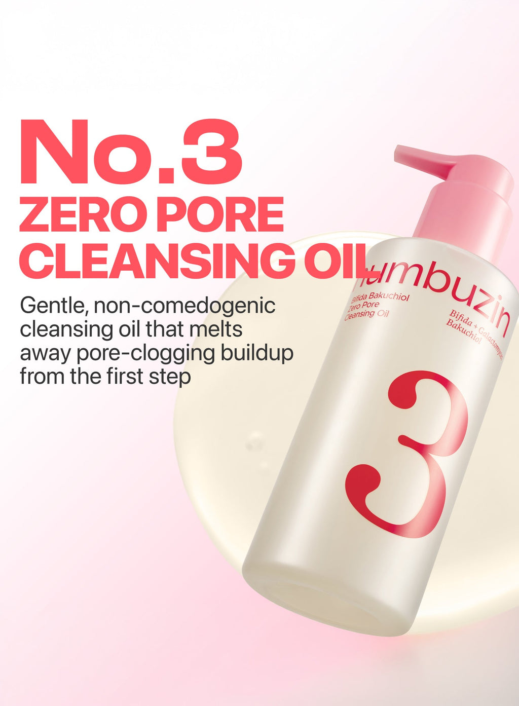 No.3 Bifida Bakuchiol Zero Pore Cleansing Oil (200ml)