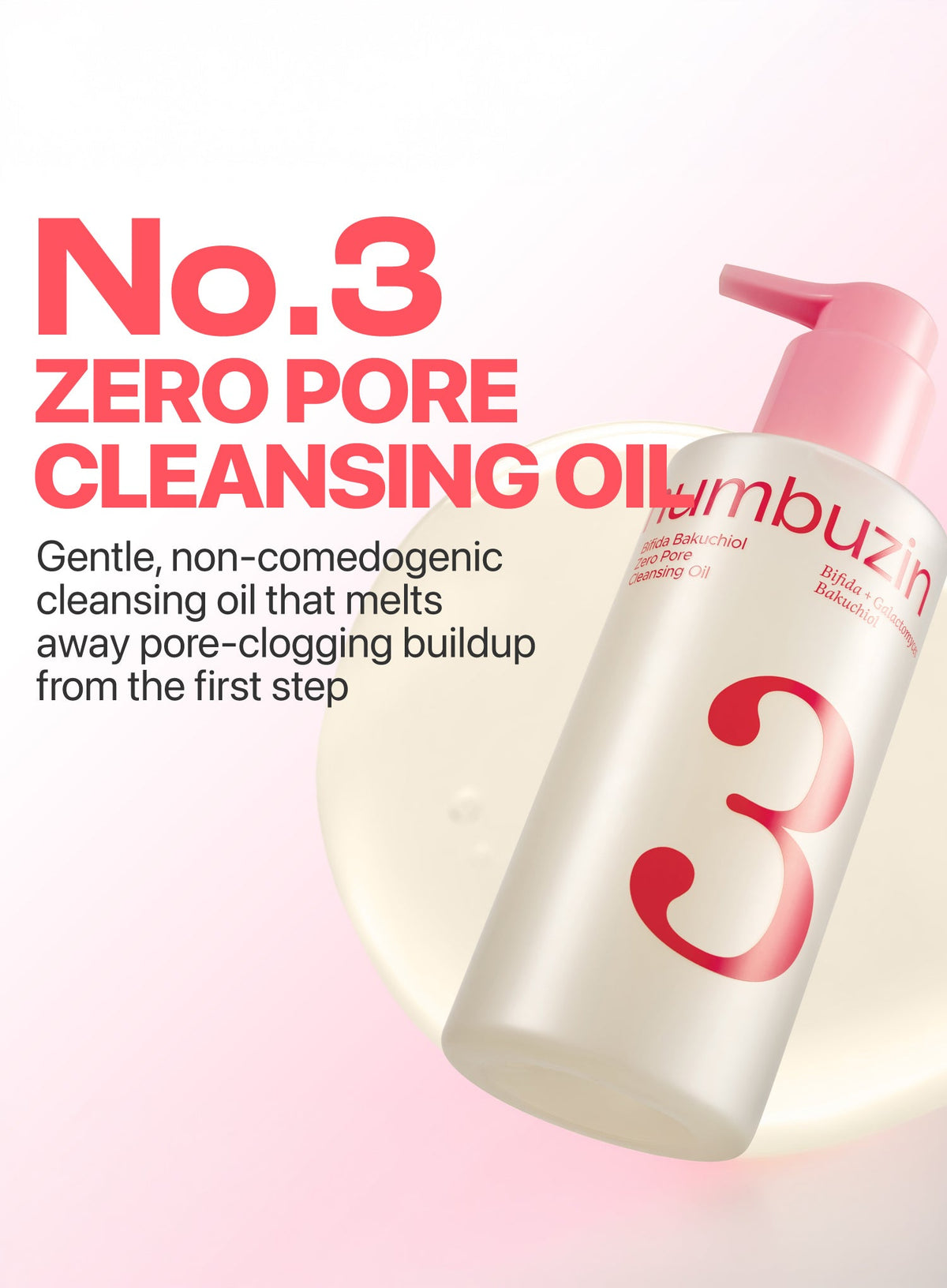 No.3 Bifida Bakuchiol Zero Pore Cleansing Oil (200ml)