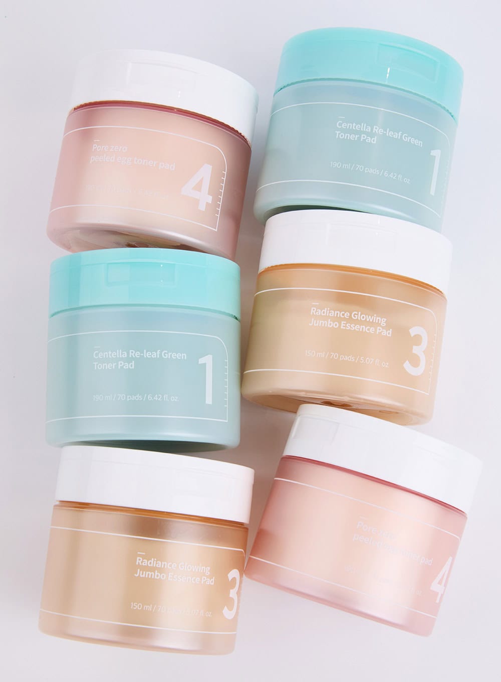 No.3 Radiance Glowing Jumbo Essence Pad Duo Set (70ea / 190ml)*2ea