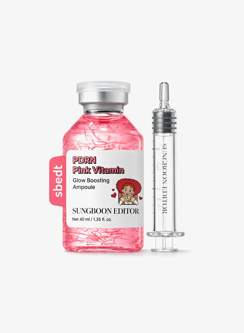 [Toy Story Edition] PDRN Pink Vitamin Glow Boosting Ampoule (+Random Sticker) (40ml)