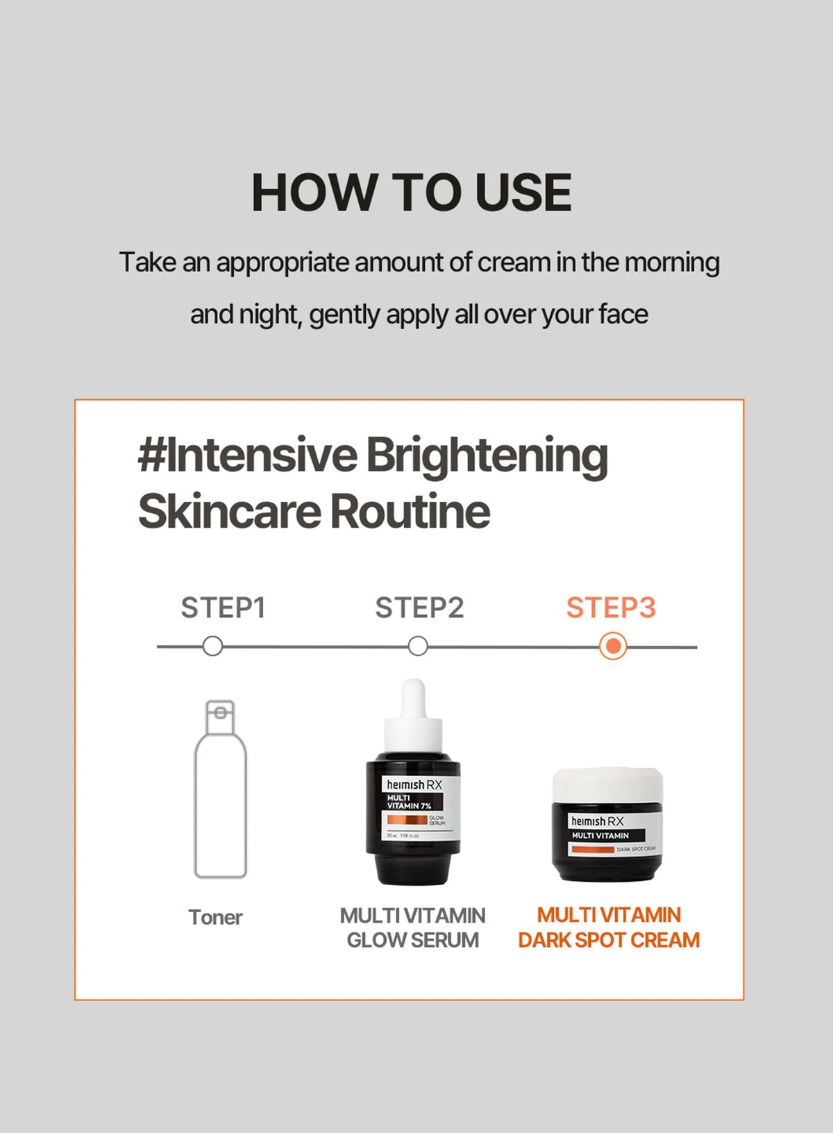 RX Multi Vitamin Dark Spot Cream (50ml)