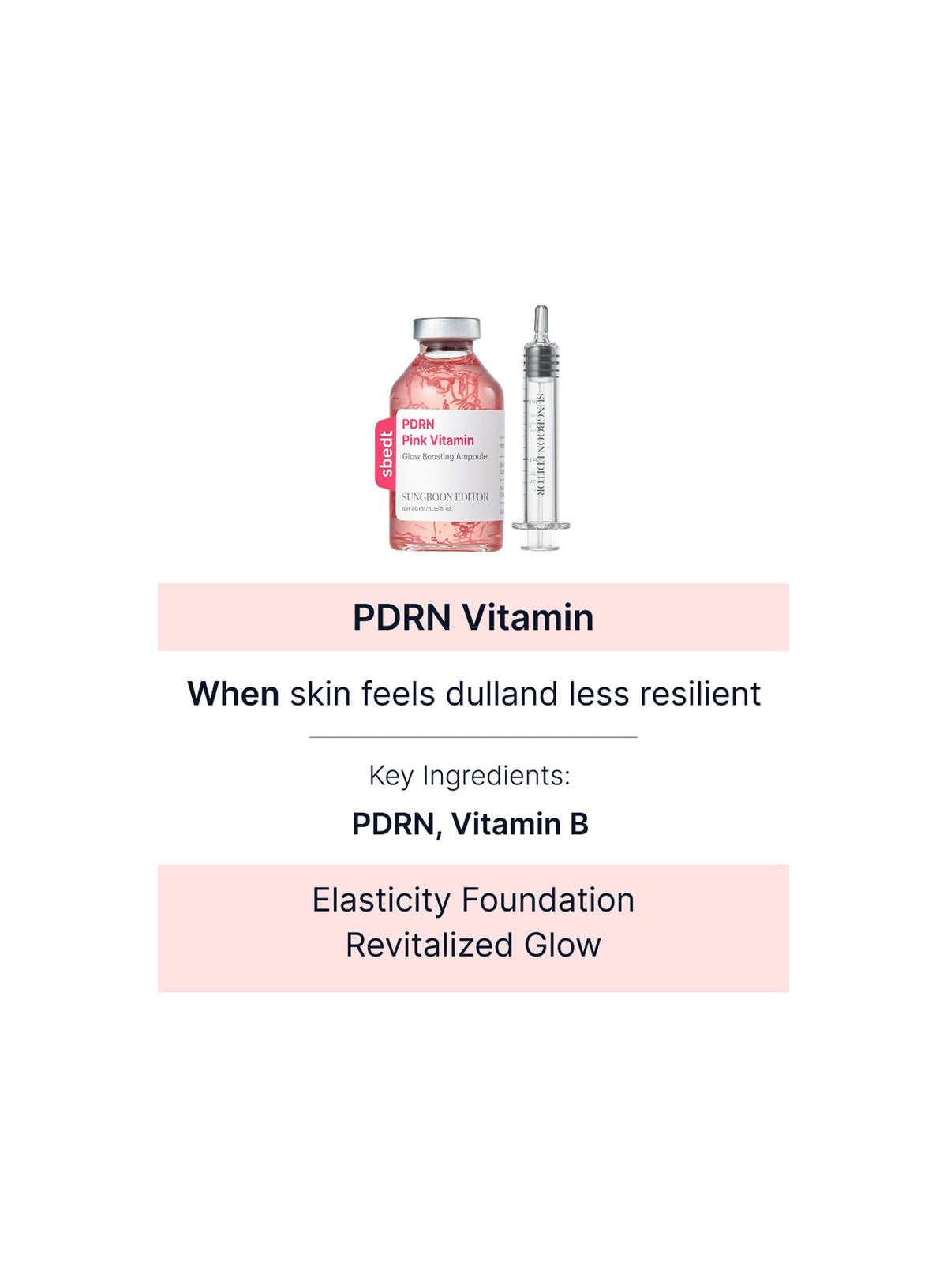 PDRN Pink Vitamin Glow Boosting Ampoule Duo Set (40ml*2ea)