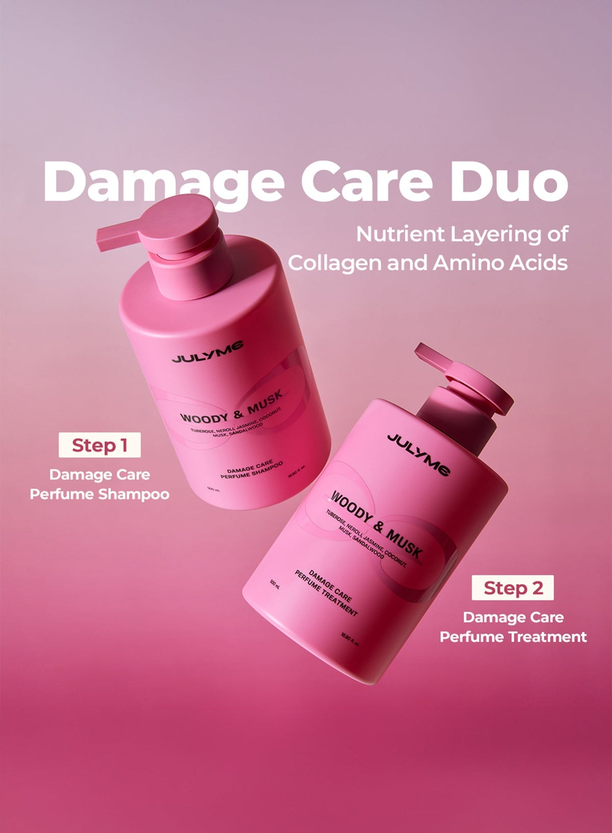Damage Care Perfume Shampoo Sunset Freesia (500ml)