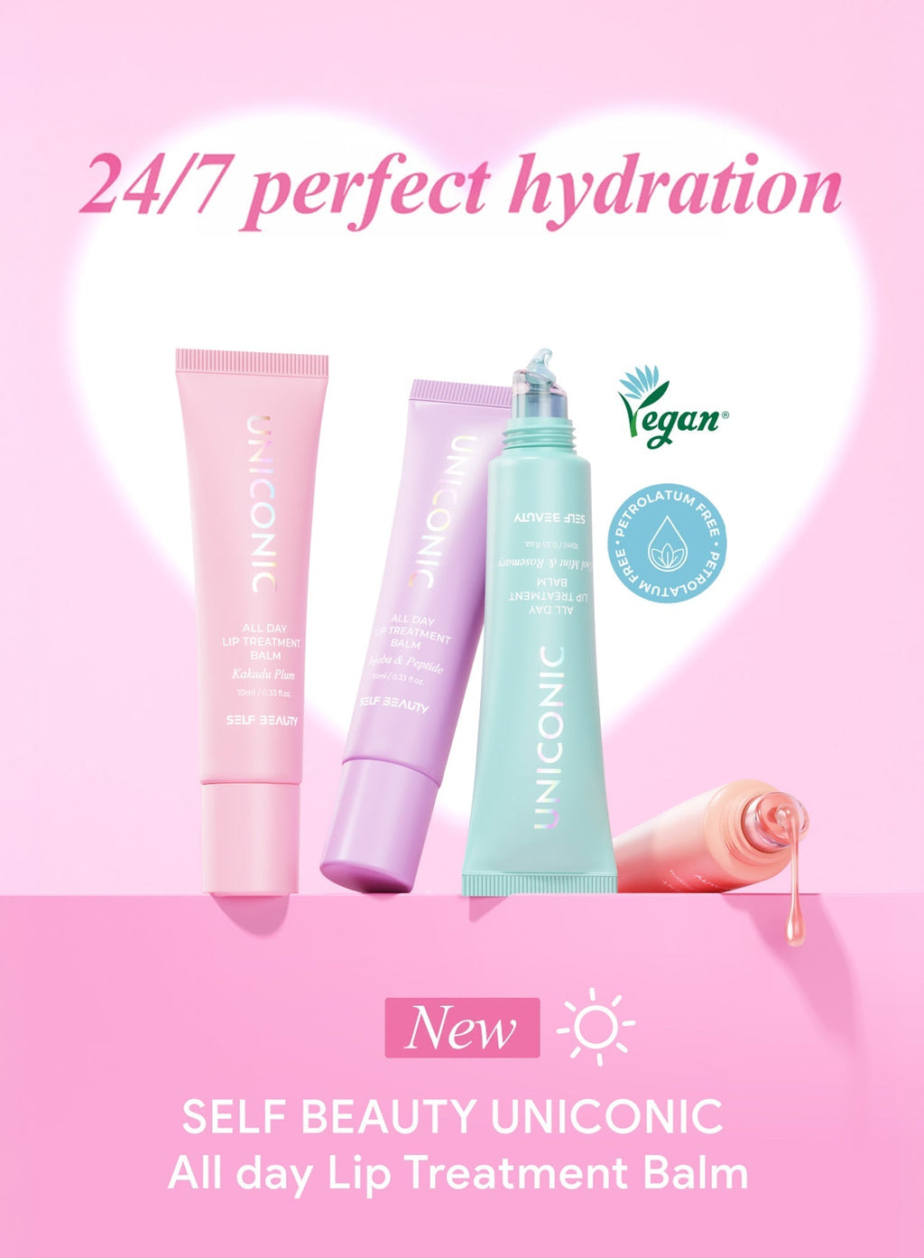 Uniconic All Day Lip Treatment Balm — Rosehip & Collagen (10ml)