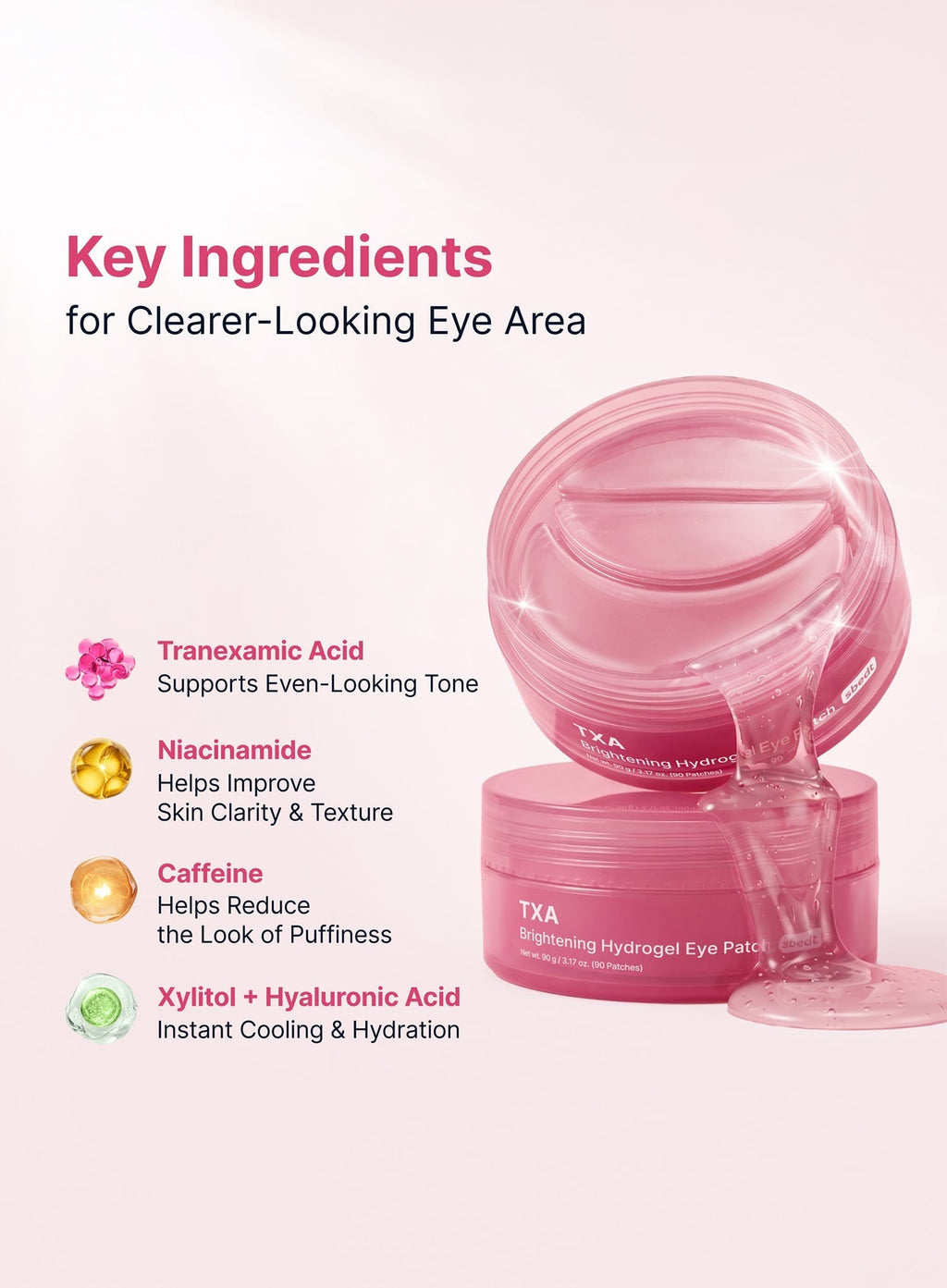 TXA 5 Brightening Hydrogel Eye Patch (90g/90patches)