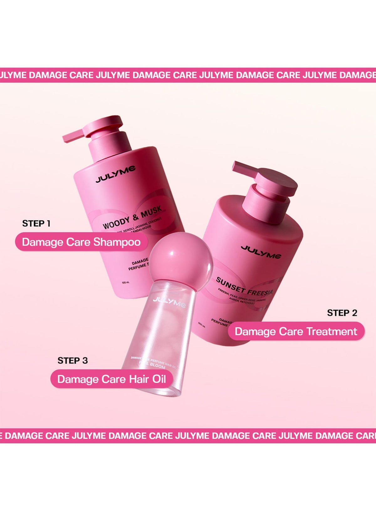 Damage Care Perfume Hair Oil Sunset Freesia (30ml)