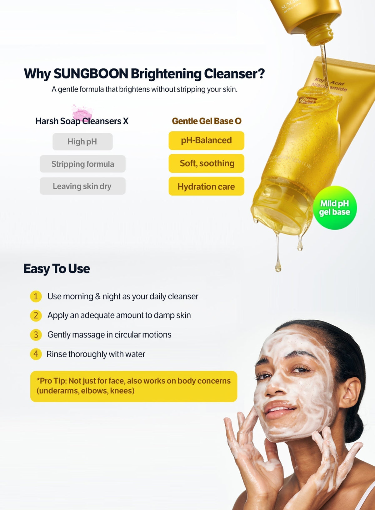 Kojic Acid Niacinamide Radiance Soothing Gel Cleanser (120g)