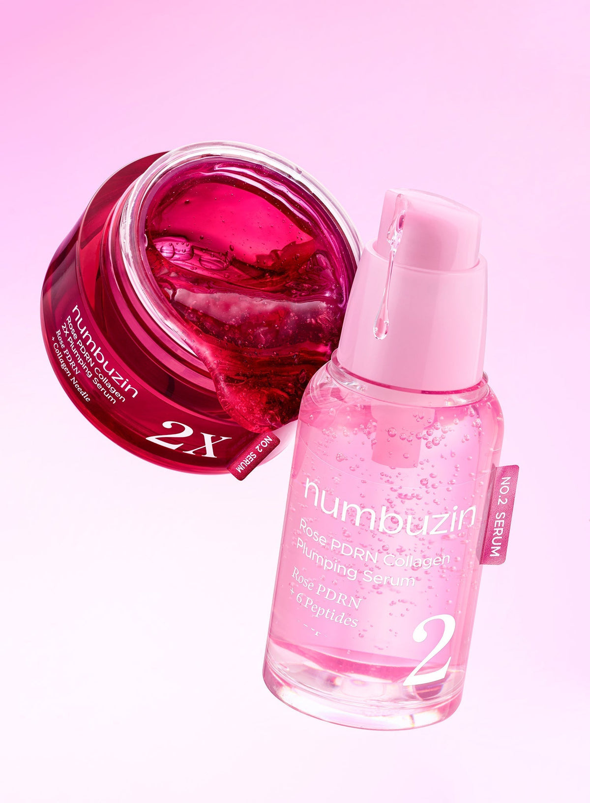 No.2 Rose PDRN Collagen Plumping Serum Trio Set (30ml*3ea)