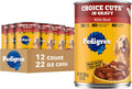 Pedigree Choice Cuts In Gravy Adult Canned Soft Wet Dog Food With Beef, 22 oz. Cans (12 Count, Pack of 1) | Beef in gravy, lean muscle support, 50%+ water for hydration, topper or complete meal for adult dogs, no-mess easy-open cans