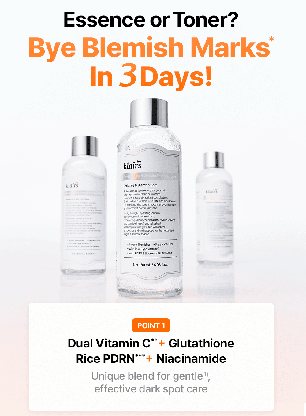 Freshly Juiced Vitamin Essence Toner Trio Set (180ml*3ea)