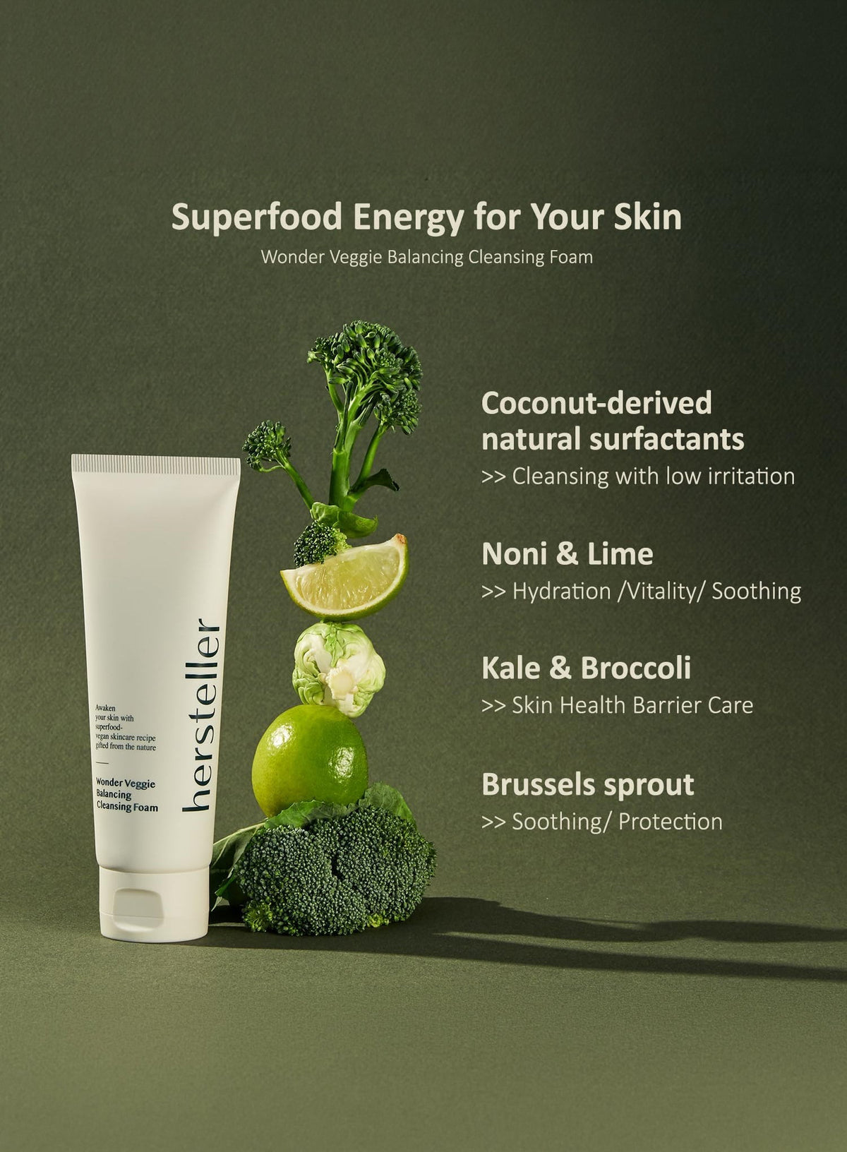 Wonder Veggie Balancing Cleansing Foam (120ml)