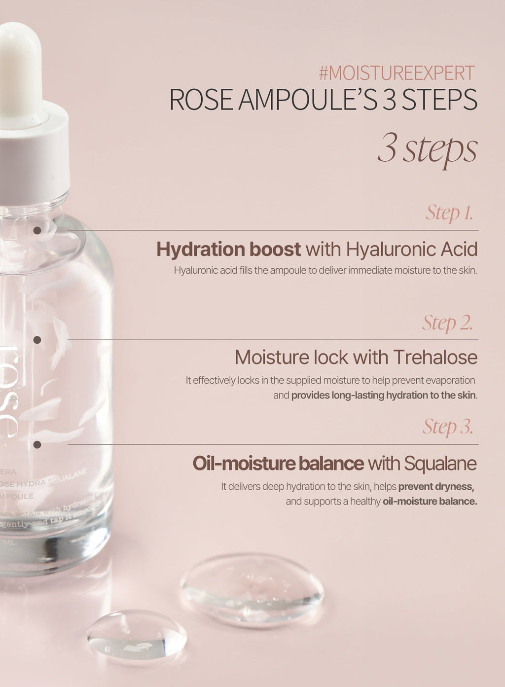 Rose Hydra Squalane Ampoule (50ml)