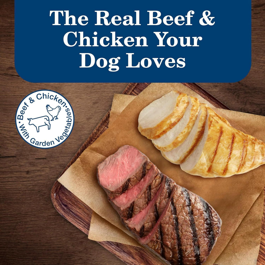 Blue Buffalo Homestyle Recipe Lamb Adult Wet Dog Food, 12.5 oz, 12 ct | Lamb Dinner with Garden Vegetables, No Chicken By-Product, Corn, Wheat, or Soy