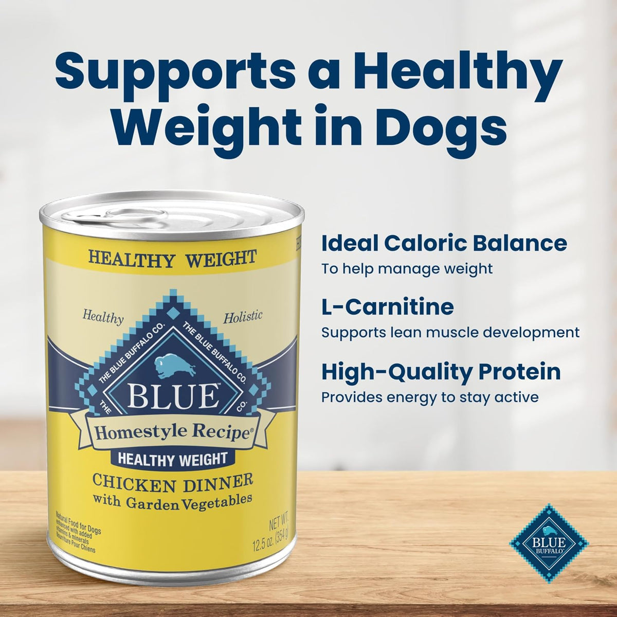 Blue Buffalo Homestyle Recipe Lamb Adult Wet Dog Food, 12.5 oz, 12 ct | Lamb Dinner with Garden Vegetables, No Chicken By-Product, Corn, Wheat, or Soy