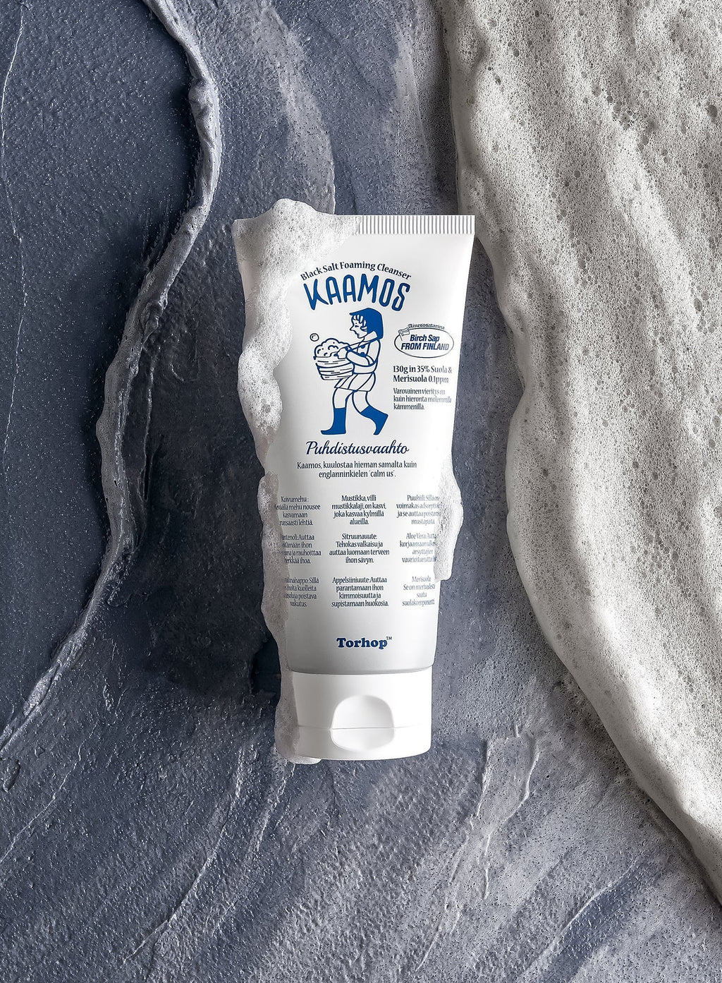 Kaamos Black Salt Foaming Cleanser (130g)