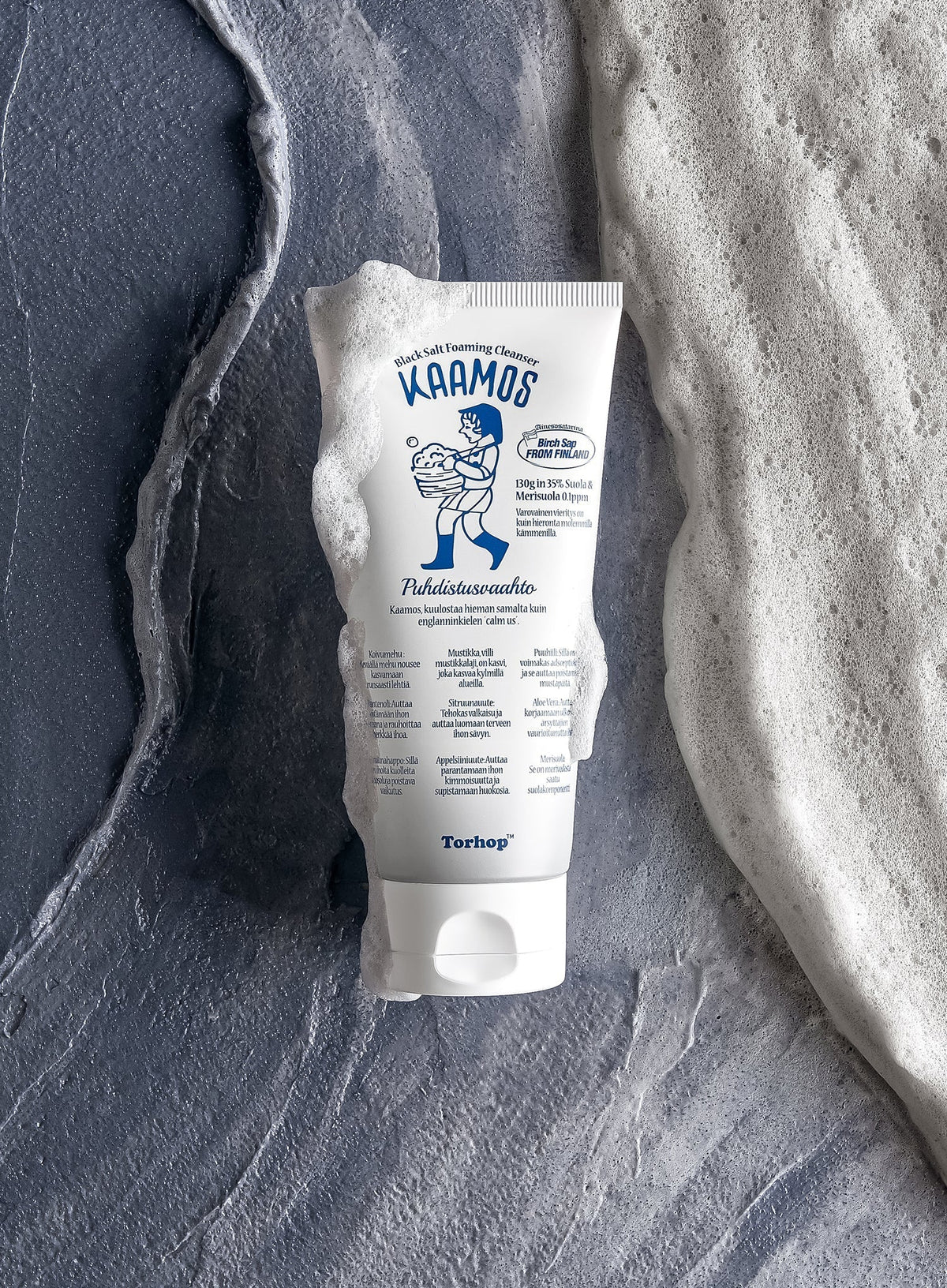 Kaamos Black Salt Foaming Cleanser (130g)