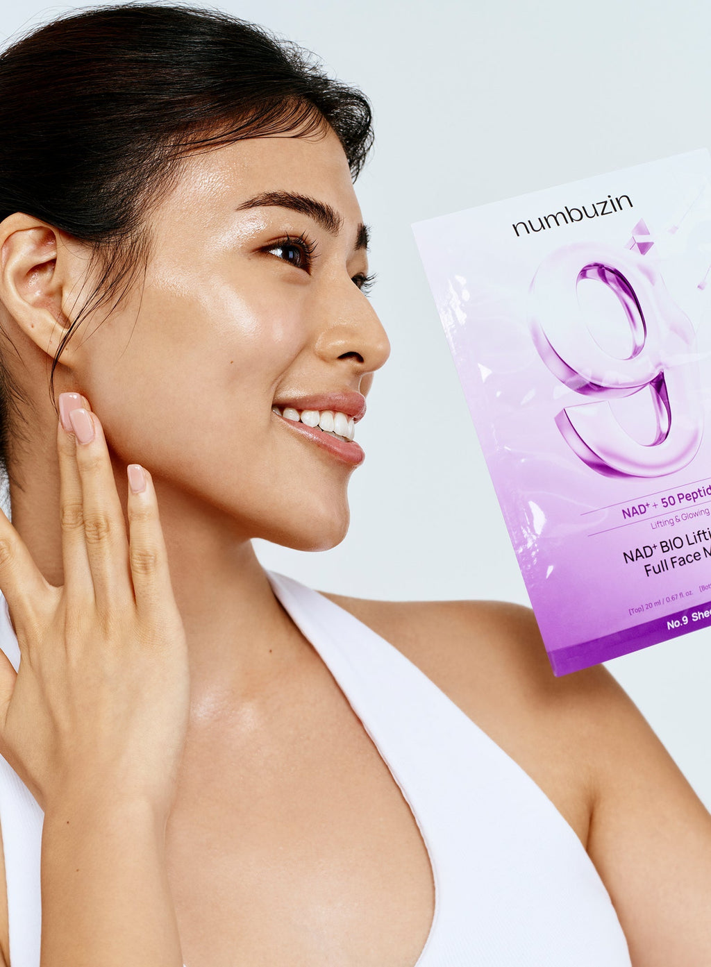 No. 9 NAD Bio Lifting-sil Full Face Pack Sheet (4ea+GWP) (20ml/28ml)