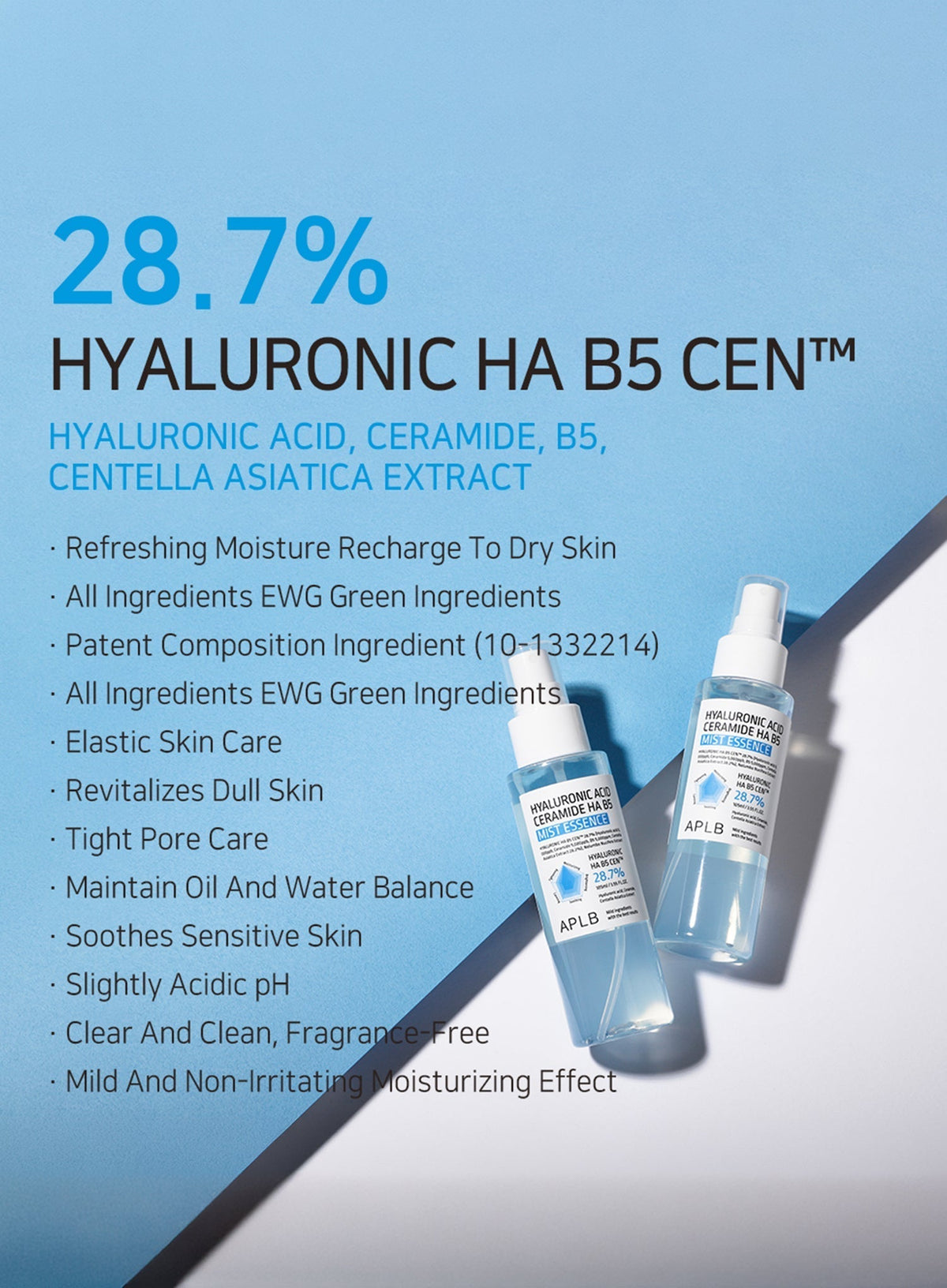 Hyaluronic Acid Ceramide HA B5 Mist Essence (105ml)