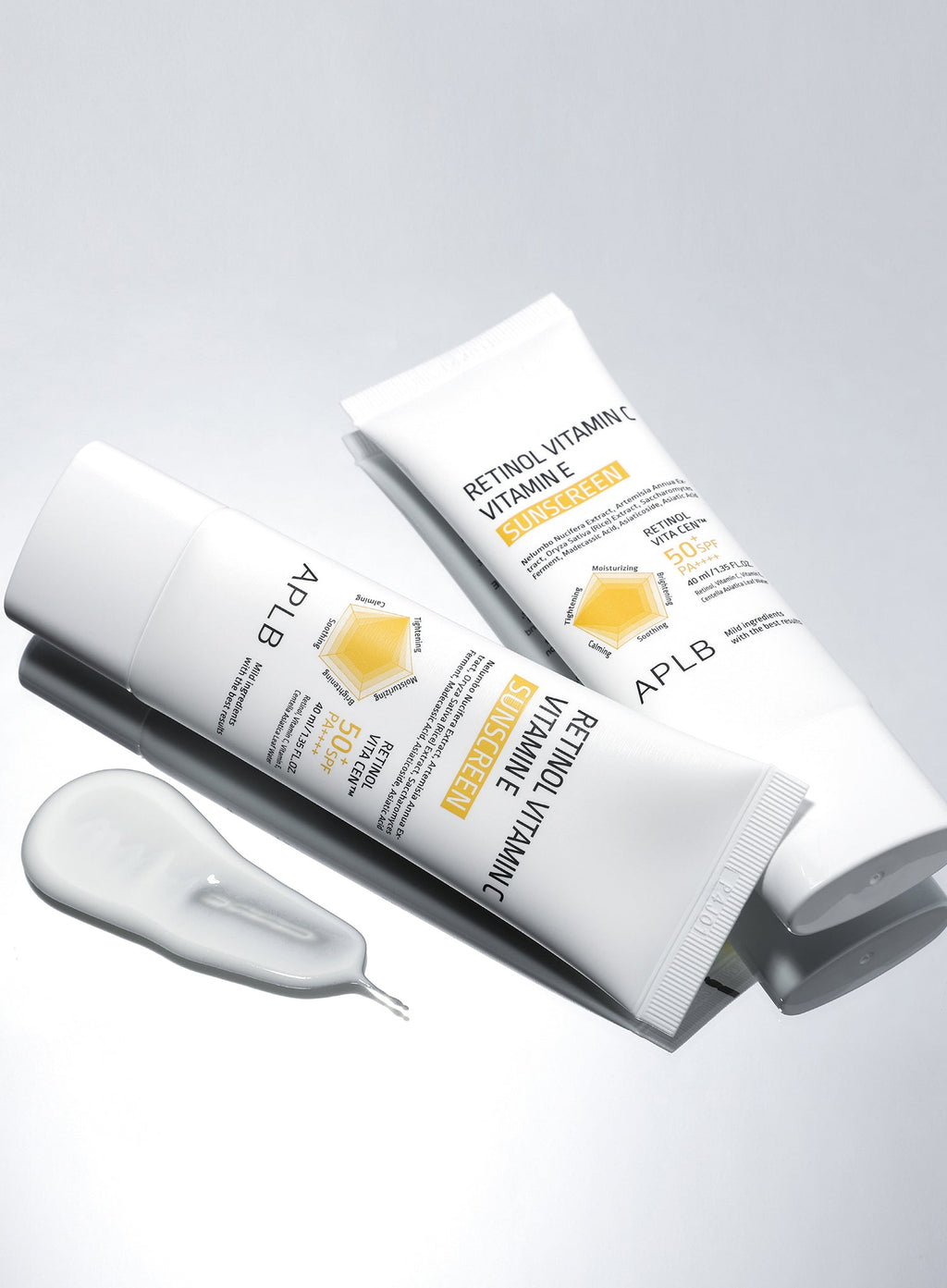 Retinol Vitamin C Vitamin E Sunscreen (SPF50+ PA++++) Trio Set (40ml*3ea)
