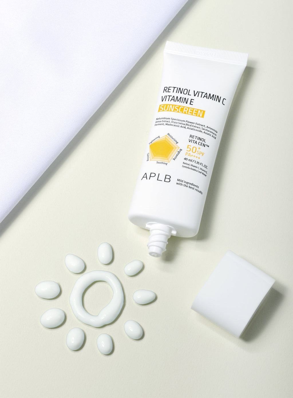 Retinol Vitamin C Vitamin E Sunscreen (SPF50+ PA++++) Duo Set (40ml*2ea)