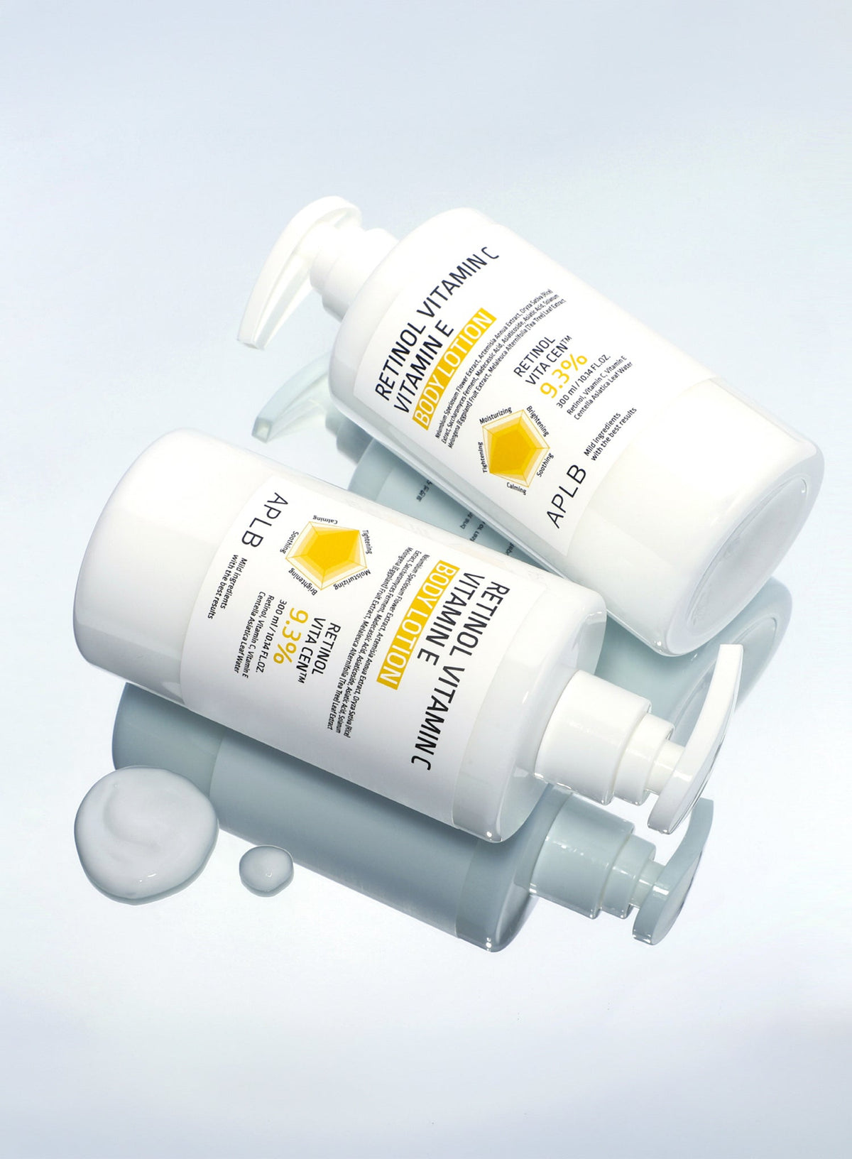 Retinol Vitamin C Vitamin E Body Lotion Duo Set (300ml*2ea)