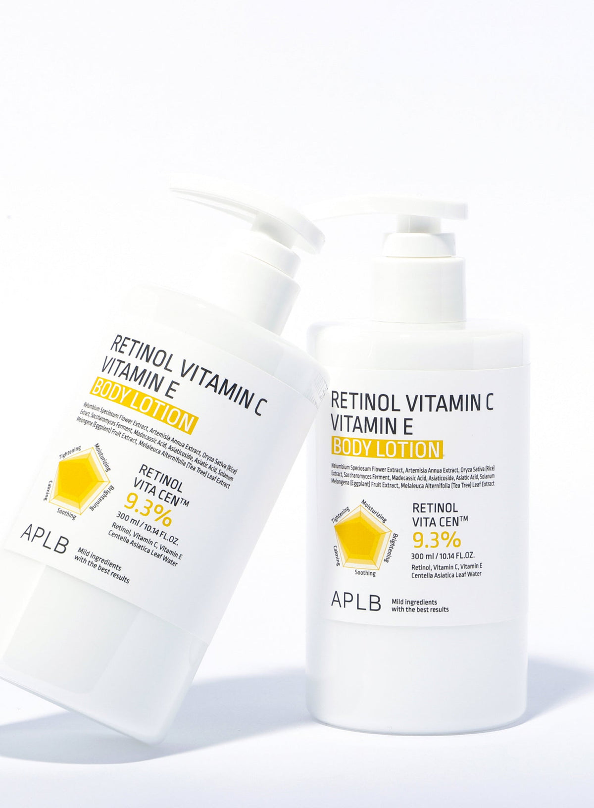 Retinol Vitamin C Vitamin E Body Lotion Duo Set (300ml*2ea)