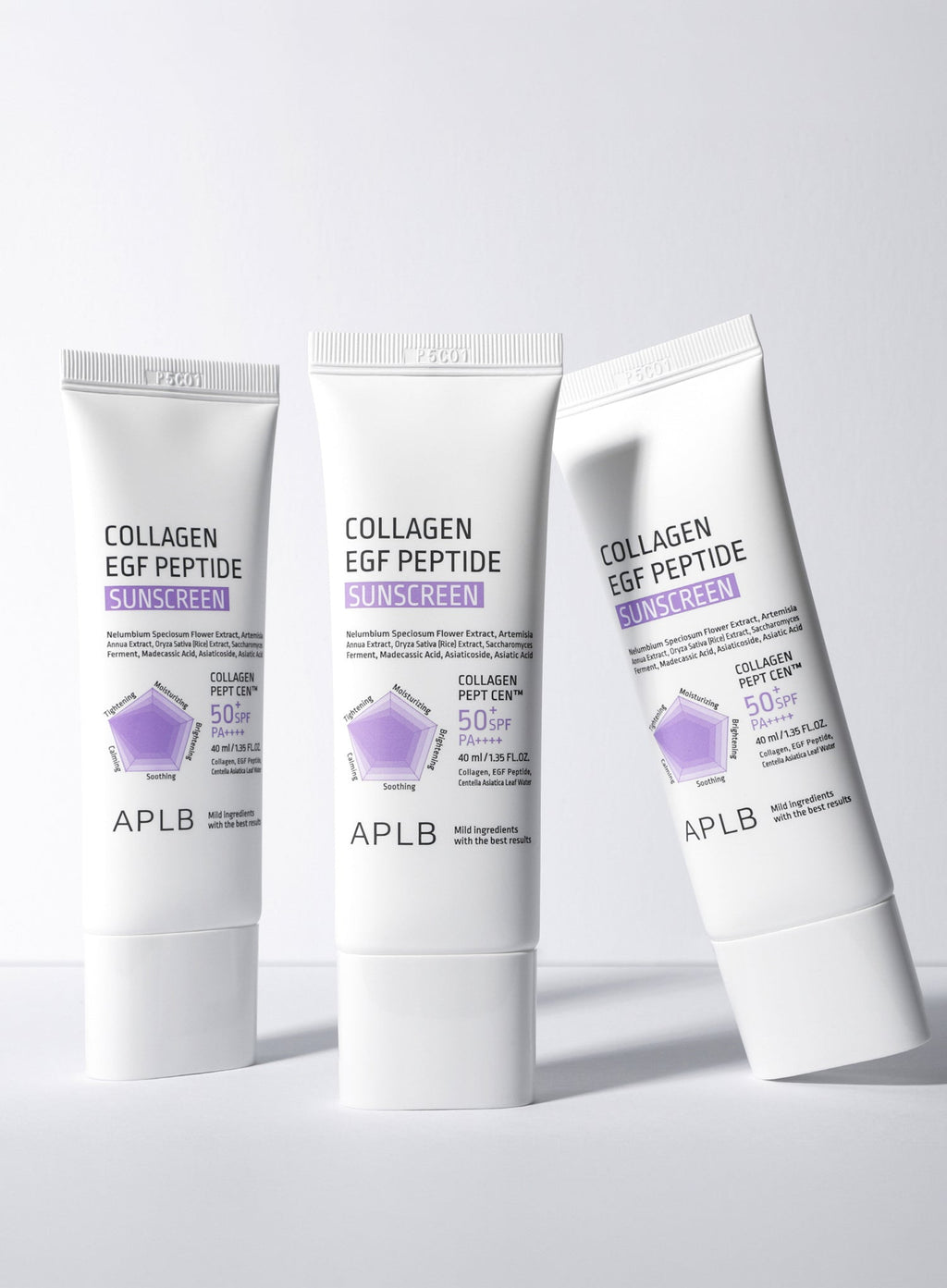 Collagen Egf Peptide Sunscreen SPF50+ PA++++ Trio Set (40ml*3ea)