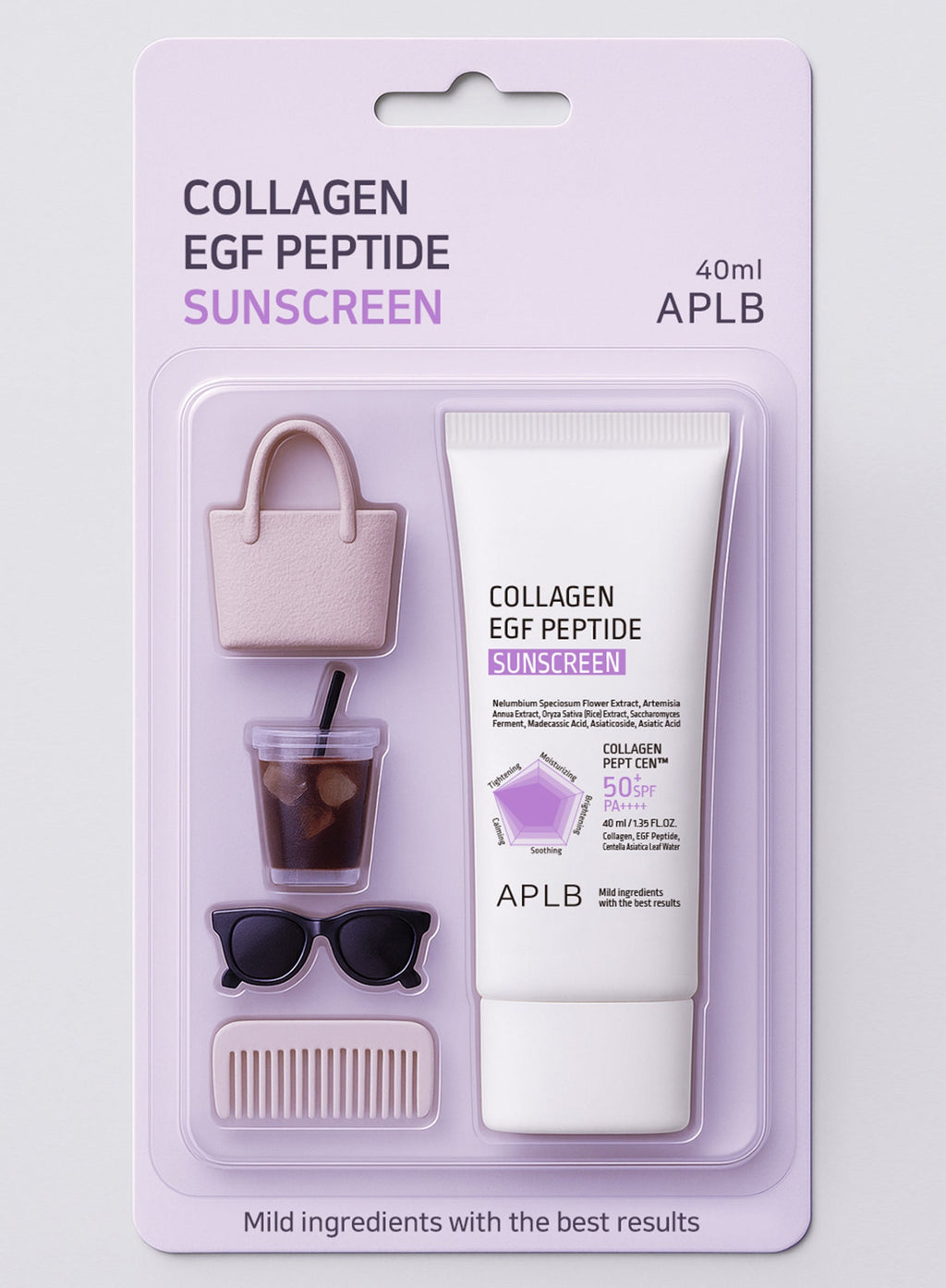 Collagen Egf Peptide Sunscreen SPF50+ PA++++ Trio Set (40ml*3ea)
