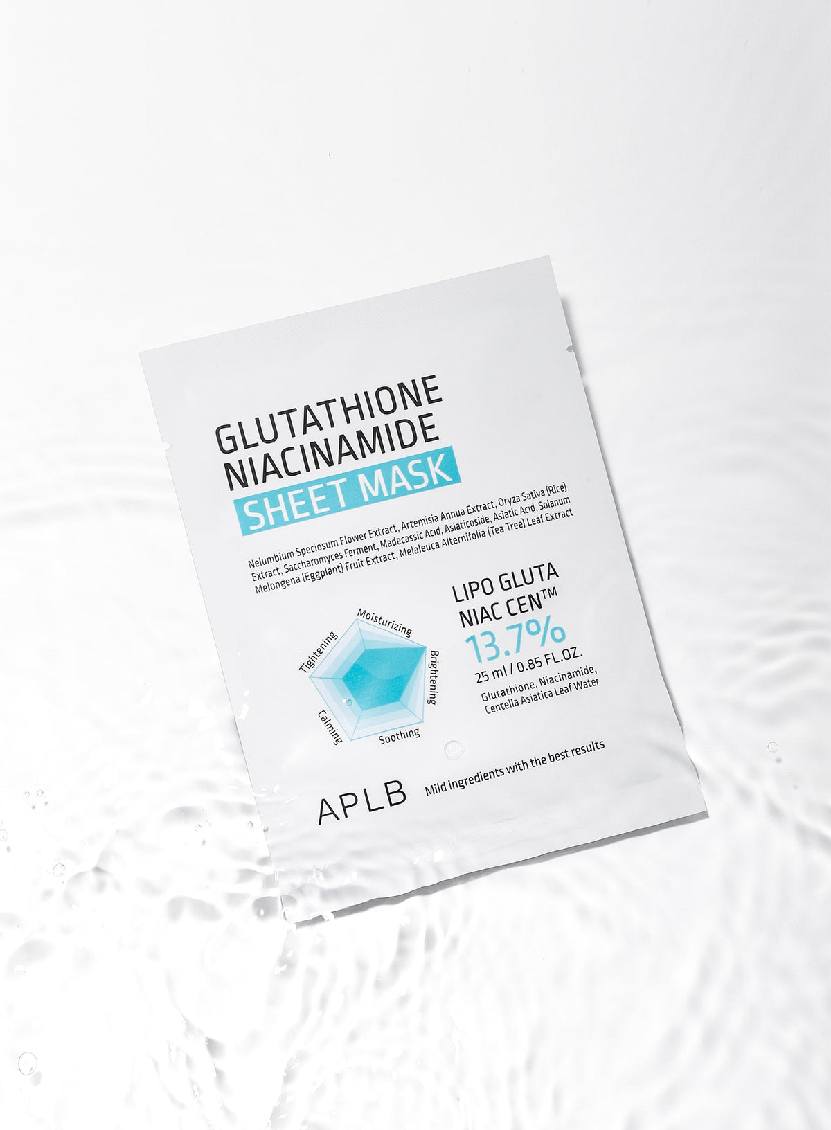 Glutathione Niacinamide Sheet Mask 10 Set (25ml / 1ea)*10ea