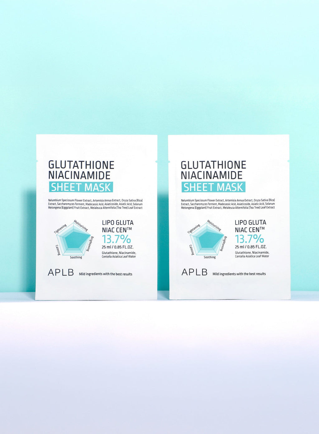 Glutathione Niacinamide Sheet Mask 10 Set (25ml / 1ea)*10ea