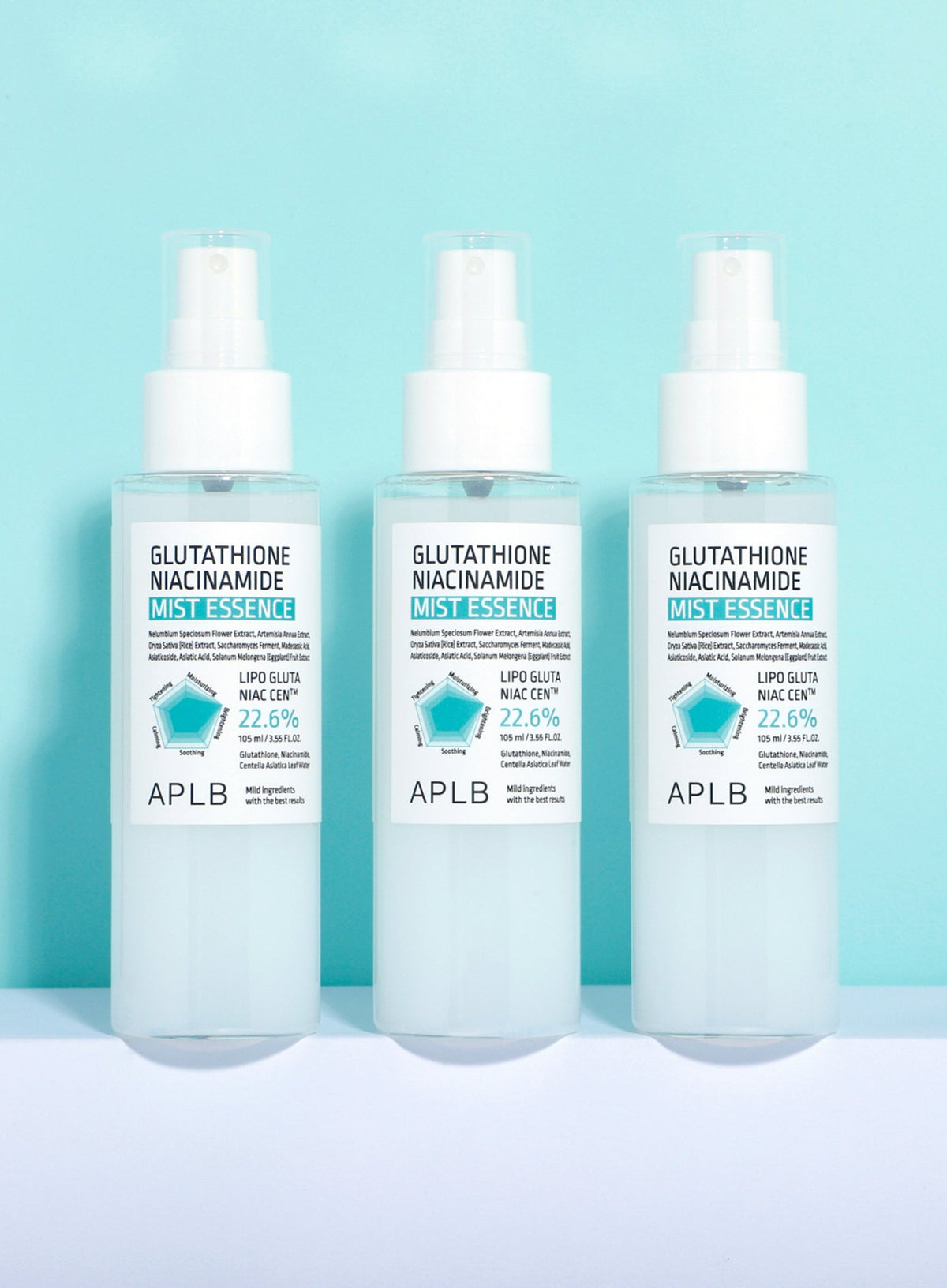 Glutathione Niacinamide Mist Essence Trio Set (105ml*3ea)