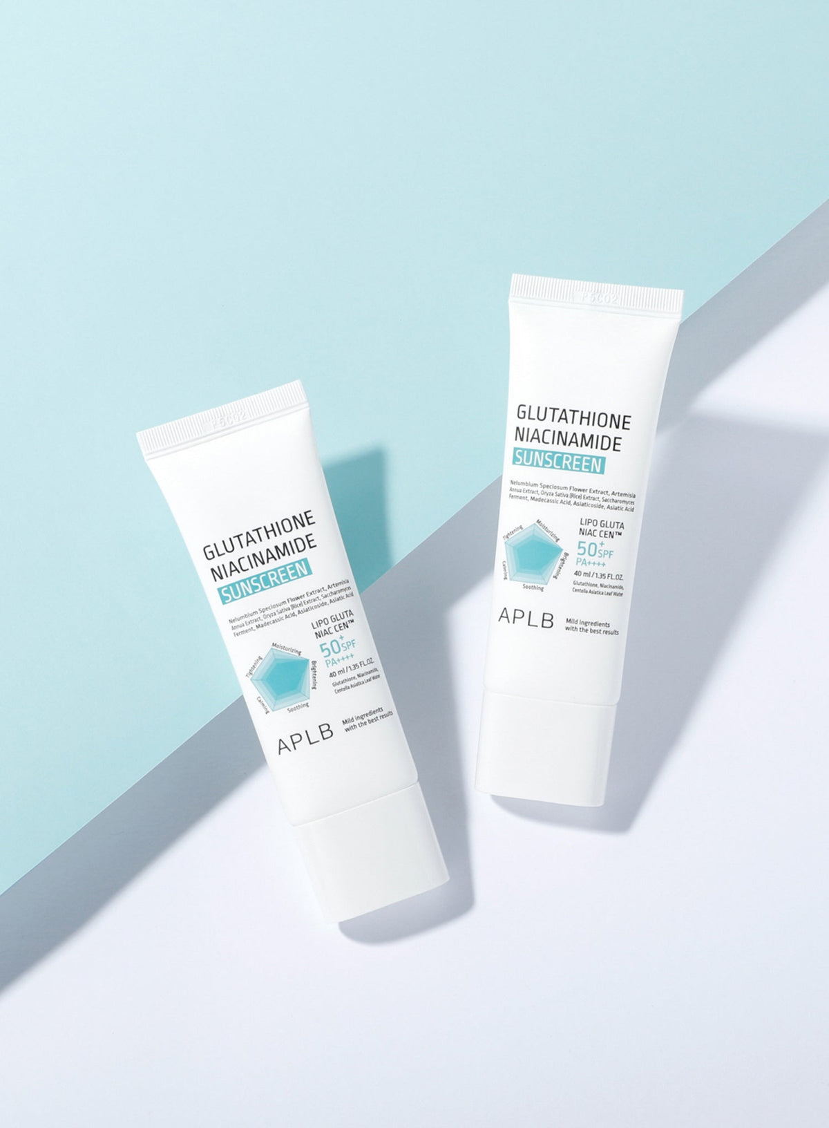 Glutathione Niacinamide Sunscreen (SPF50+ PA++++) Duo Set (40ml*2ea)