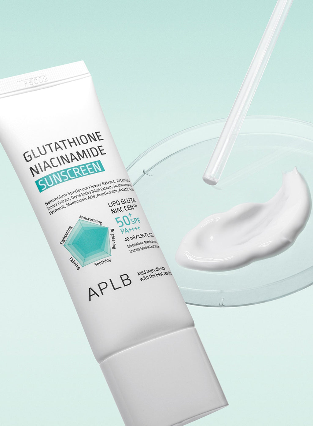 Glutathione Niacinamide Sunscreen (SPF50+ PA++++) Duo Set (40ml*2ea)