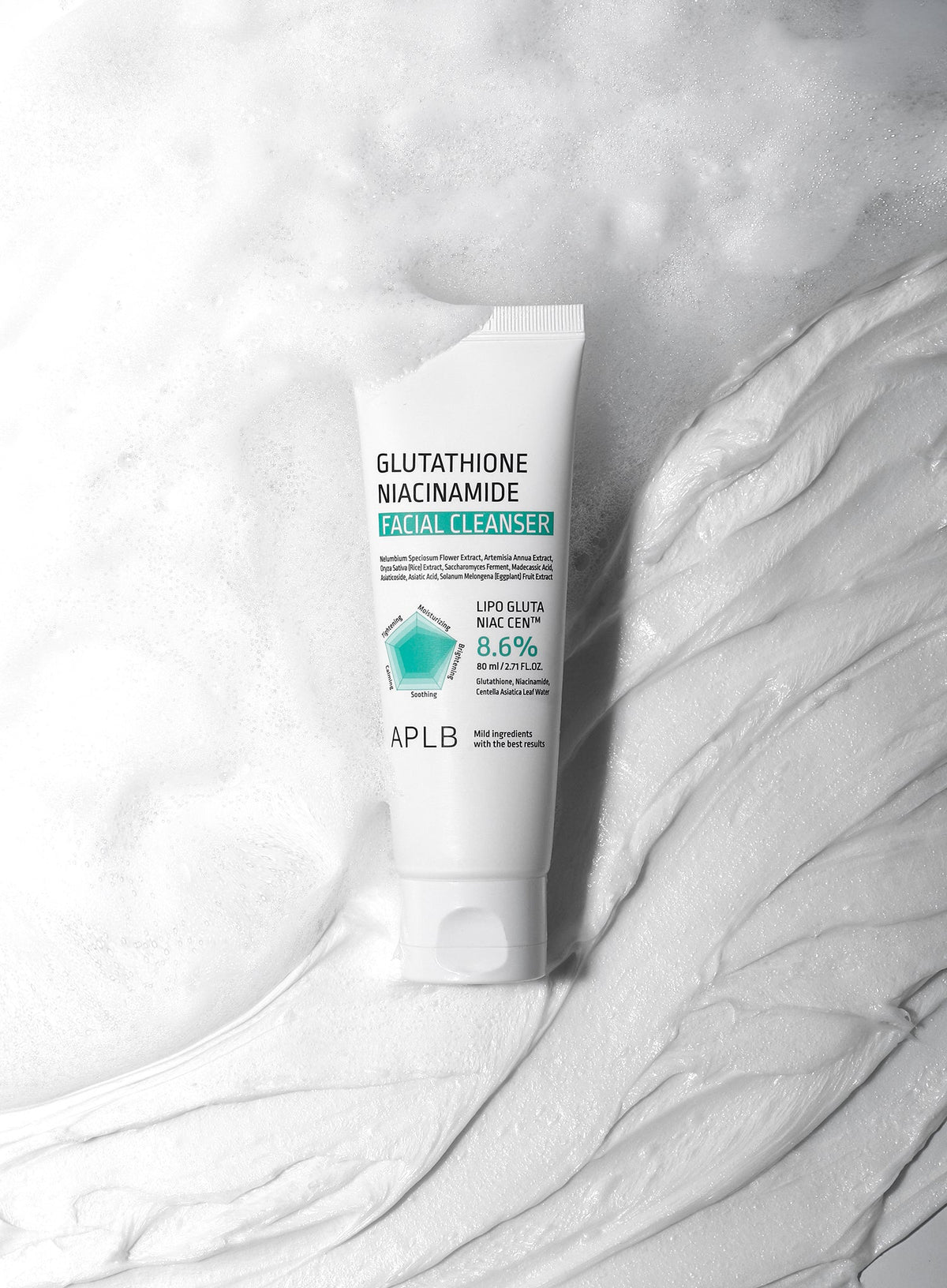 Glutathione Niacinamide Facial Cleanser Duo Set (80ml*2ea)